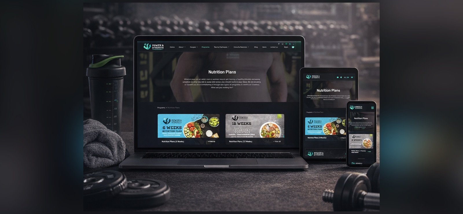A training academy whose site had to sell the discipline, not the gym